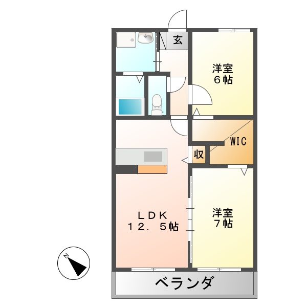 アレリア・レクレール 間取り