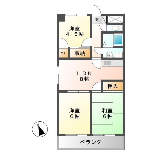 アルトラマンション中垣外 間取り