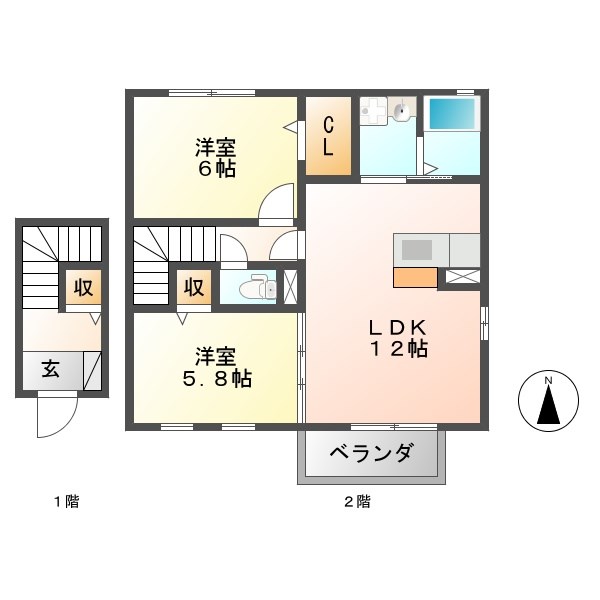 Cattleya A 間取り