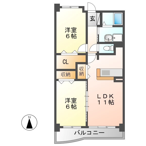 アンソレイユ 間取り