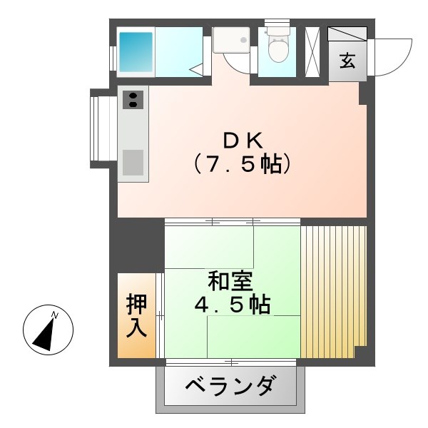 ニューハイツ明峰 間取り