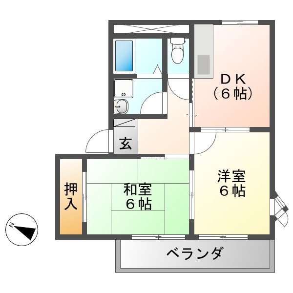 カーサ　フェリスⅡ 間取り