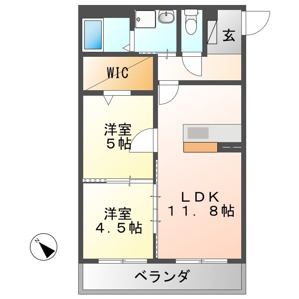aura.　（アウラ） 間取り