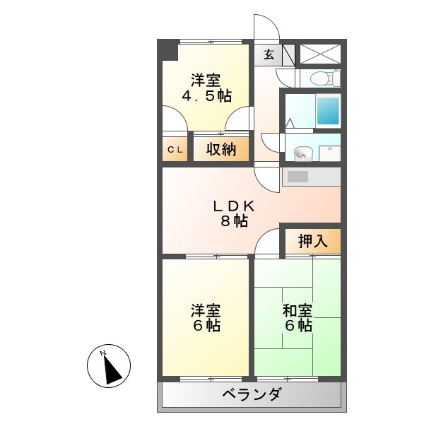 アルトラマンション中垣外 間取り