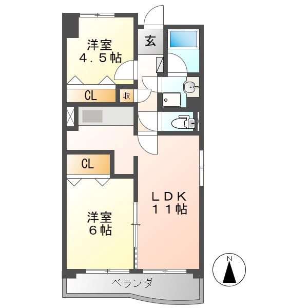 Crea名駅南 間取り