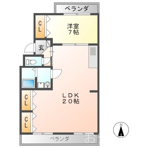 レヂデンス尾崎 間取り