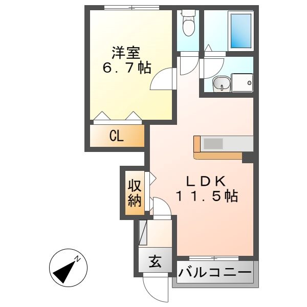 エクセルハイツ 間取り