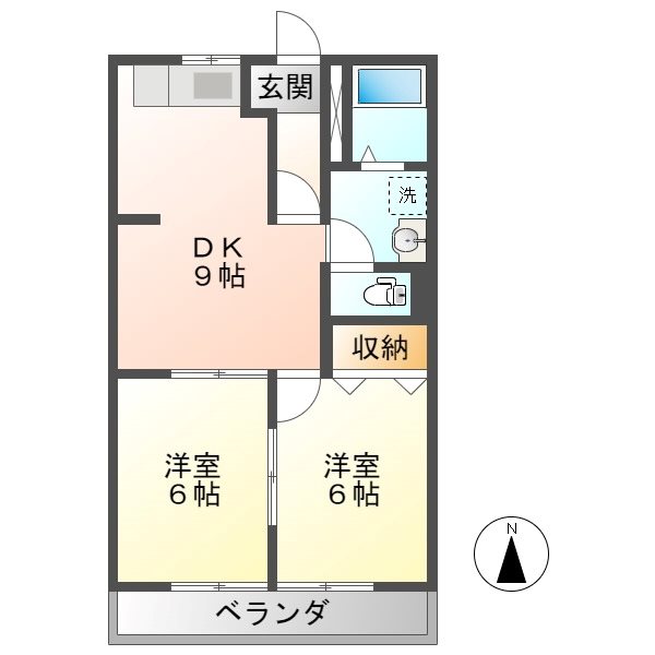レジデンスモリタ B 間取り