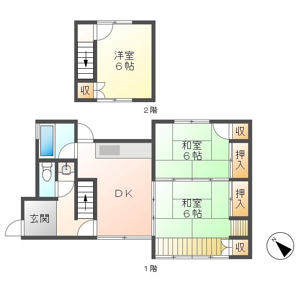岩崎貸家戸建住宅 間取り