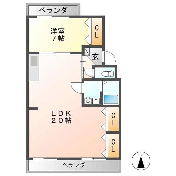 レヂデンス尾崎 間取り