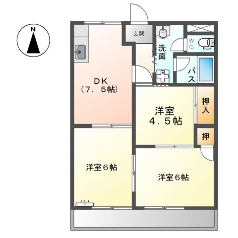 サンテラスＮＡＷＡ　Ⅴ 間取り