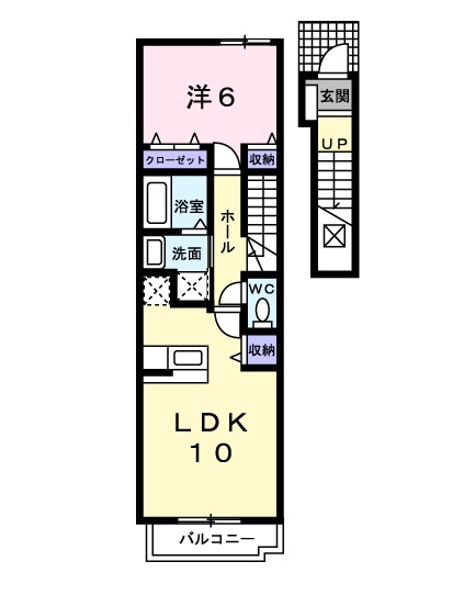フローラ北館Ａ 間取り