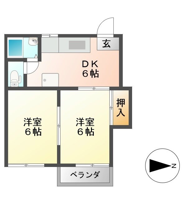 フォーブル岡田 間取り