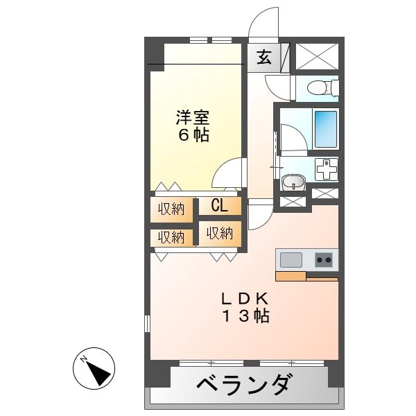 スカイヒルズマンション 間取り