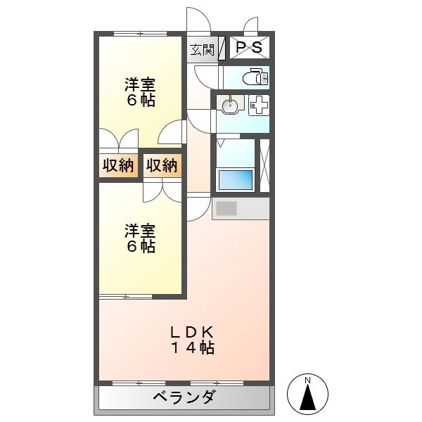 はばコーポ 間取り