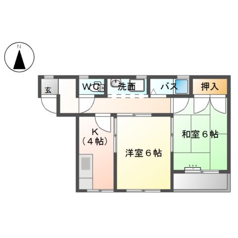 コーポ堀江 間取り