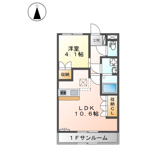 サンリバー正木 間取り