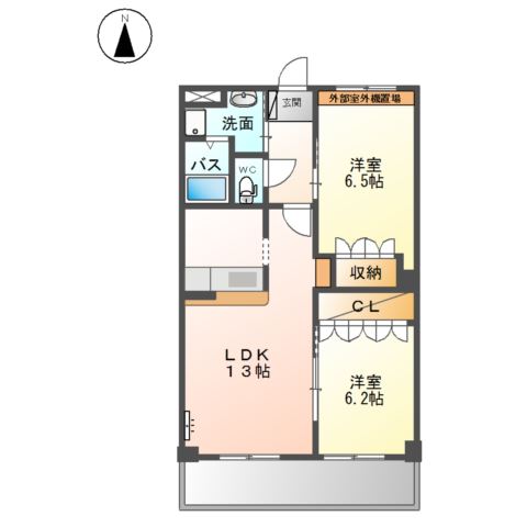 エクセレントＭＩＮＩ　Ｂ 間取り