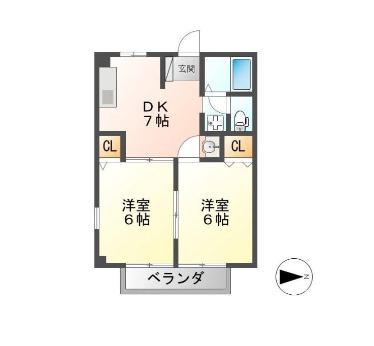 フローラ B 間取り