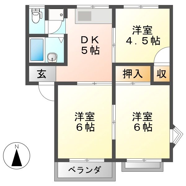 トラッド・ミホ 間取り