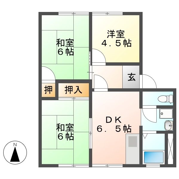 サニータウンエナB 間取り