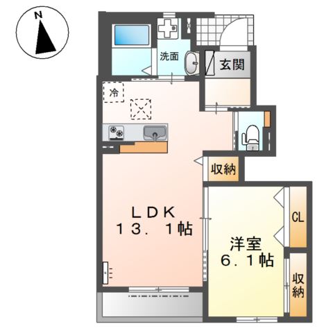 サンライズ　Ａ 間取り