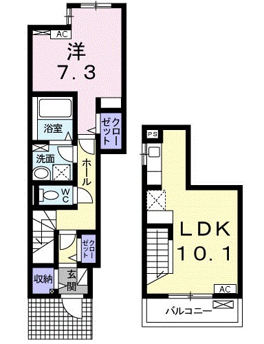 シャルム　ソレイユ 間取り