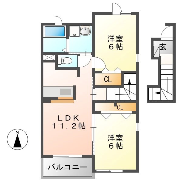 コットンハウスB 間取り