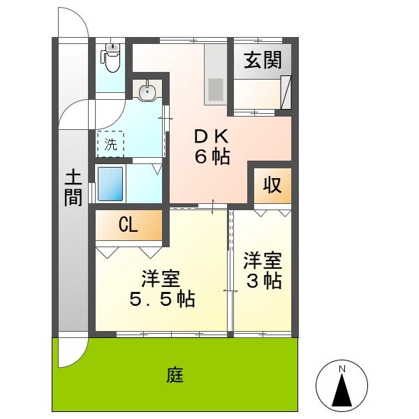 羽島郡岐南町八剣貸家 間取り