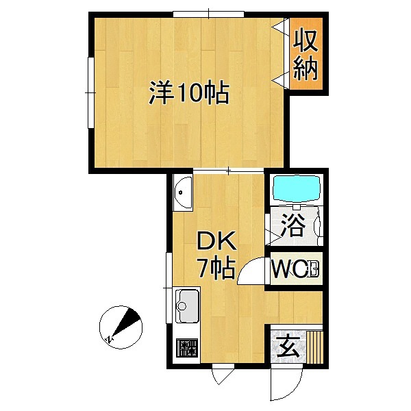 ドルチェ桜川　Ｂ 間取り
