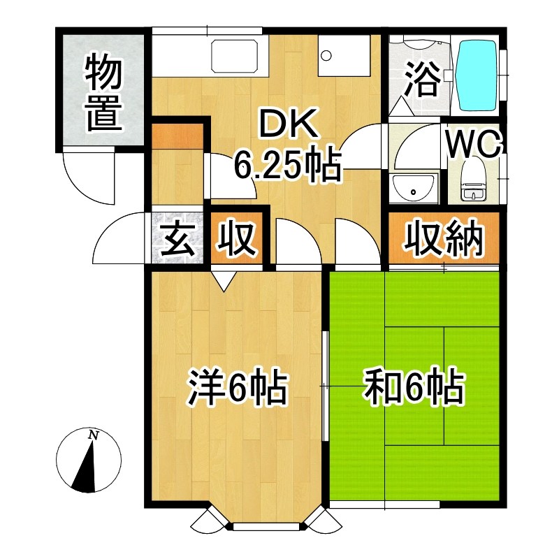 アメニティ八ツ橋 間取り