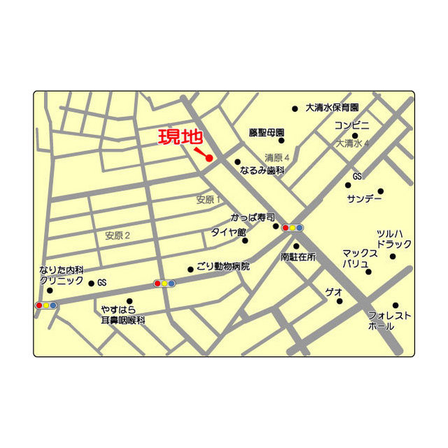 安原１丁目事務所 地図（共通）