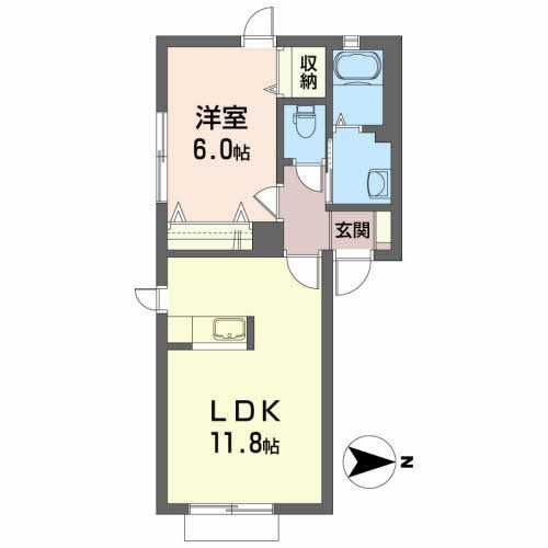 シャーメゾン八幡町Ⅰ 間取り