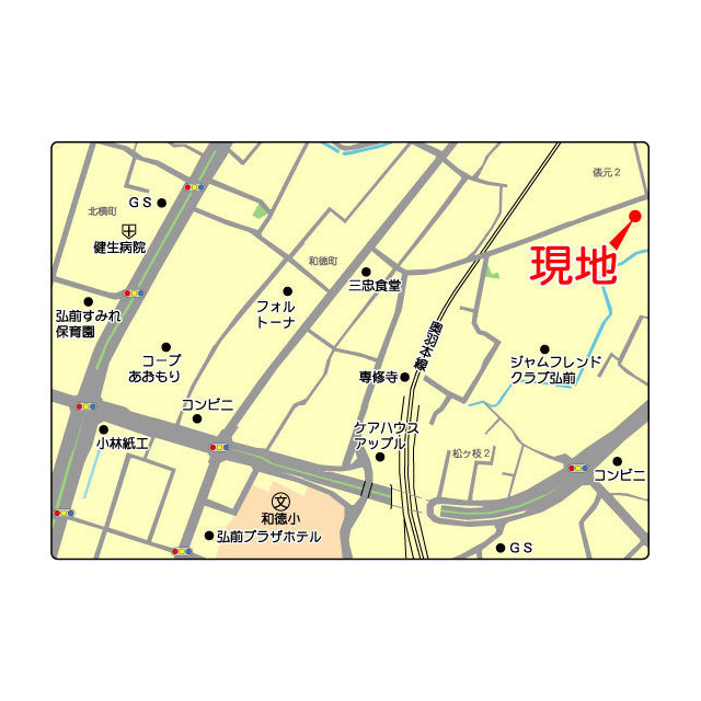 コーポユートピア 地図（共通）