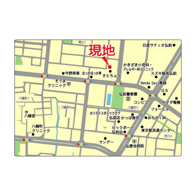 タイムコーポⅠ 地図（共通）