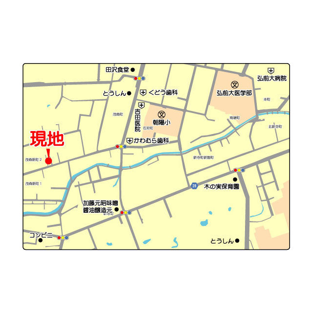 コーポロゼッタⅡ 地図（共通）