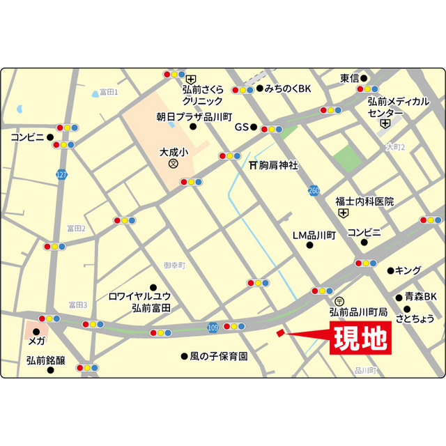 ローズハイツ 地図（共通）