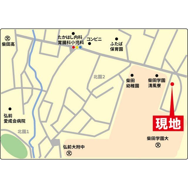 メゾンドカサイ 地図（共通）