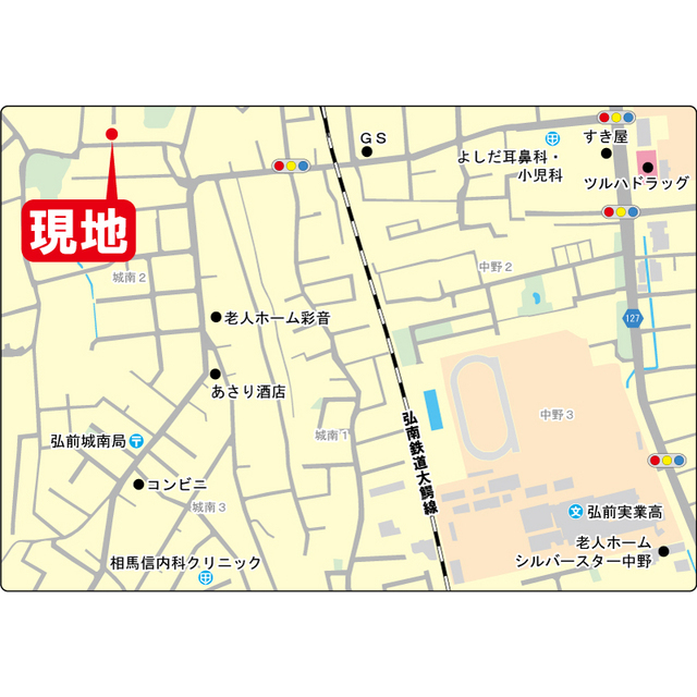 コーポフレンド 地図（共通）