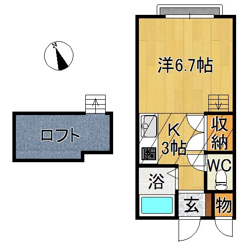 アップル石栄３ 間取り