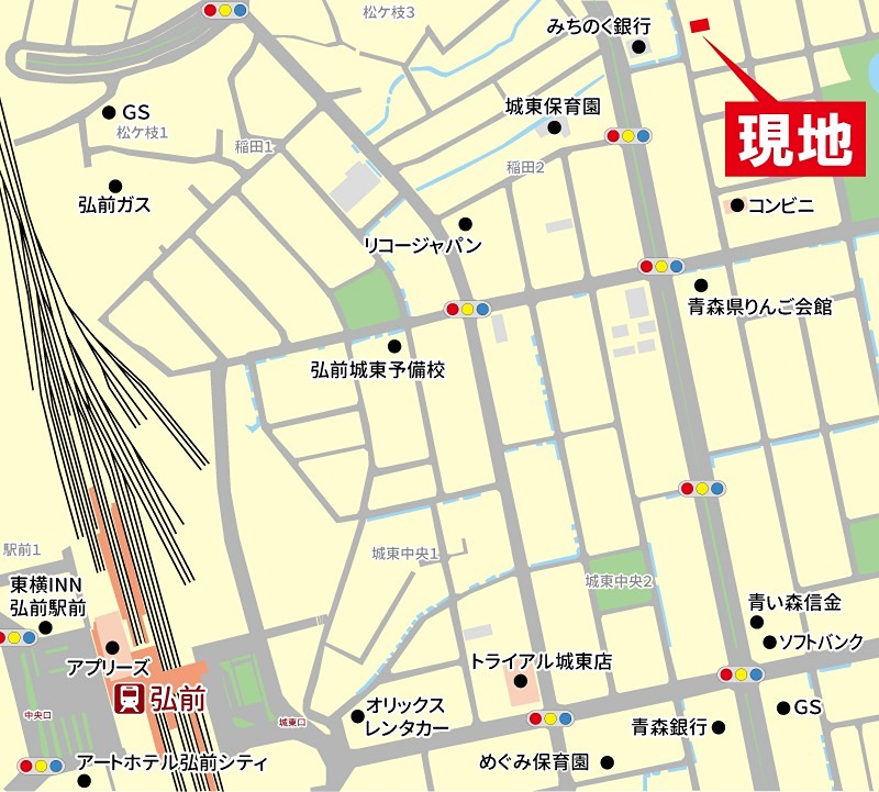 メゾンフォレー城東 地図（共通）