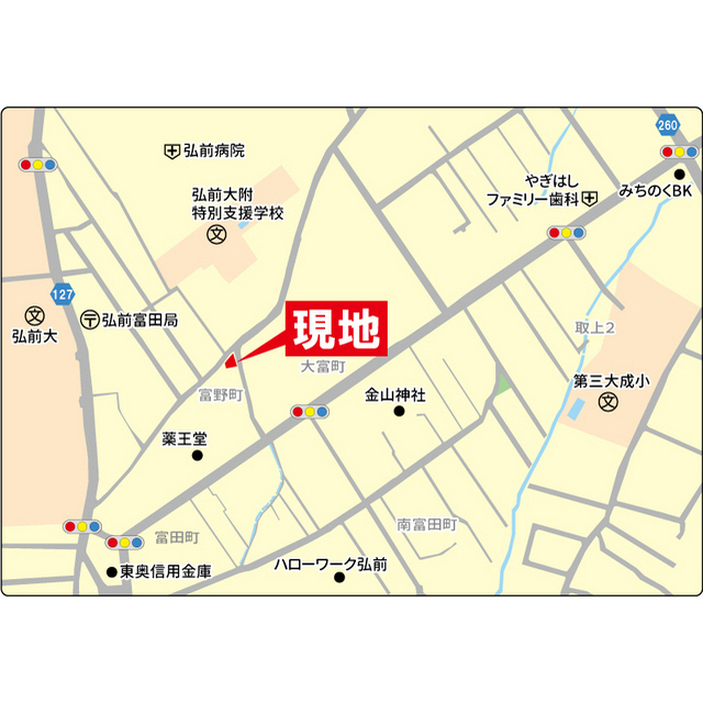 富野ハイツ 地図（共通）
