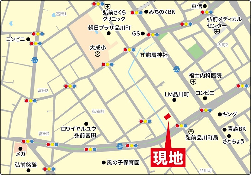 ドミール品川 地図（共通）