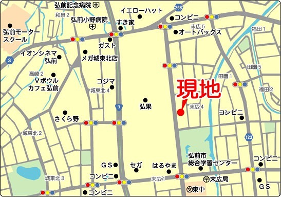 ミーツホイザァ城東Ｂ 地図（共通）