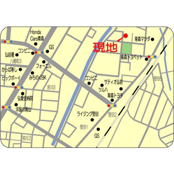 コーポ長谷川 地図（共通）