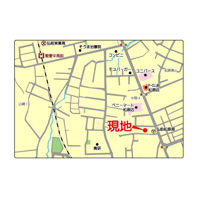クリーンハイツ泉谷 地図（共通）