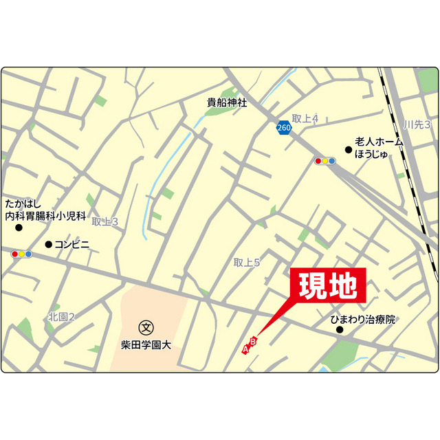 ドミールカサイ 地図（共通）