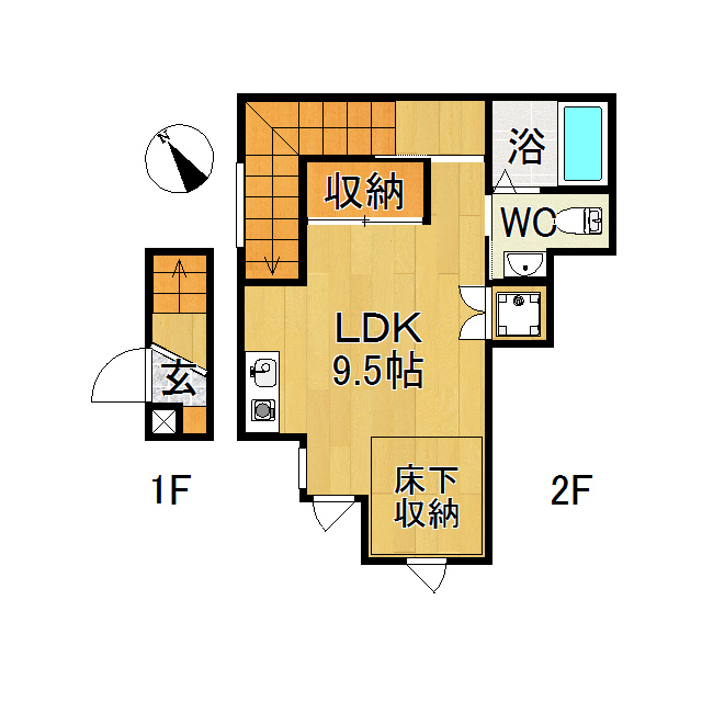Ｏｗｌ　Ｆｌａｔ 間取り