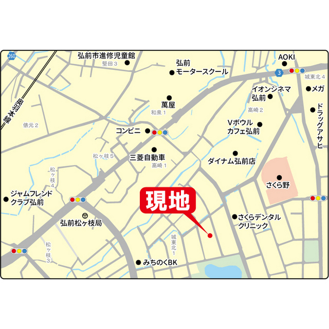 サンアベニュー城東北 地図（共通）