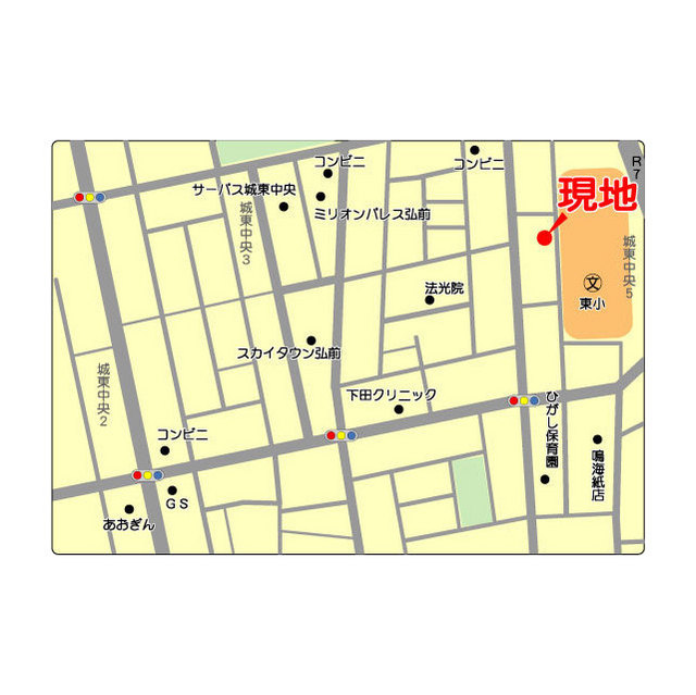 パレス城東 地図（共通）